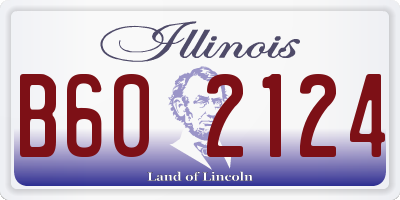 IL license plate B602124