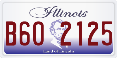 IL license plate B602125