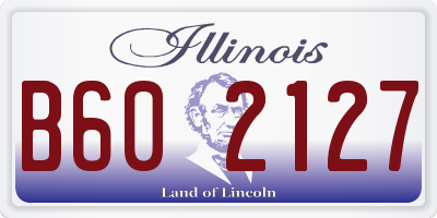 IL license plate B602127