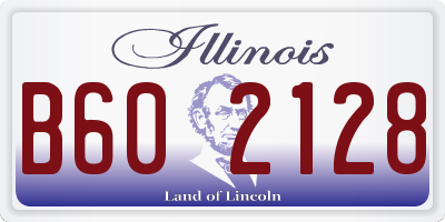IL license plate B602128