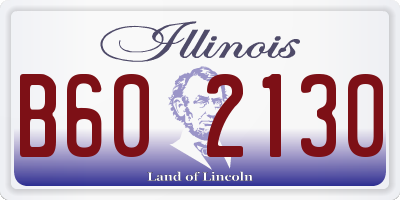 IL license plate B602130