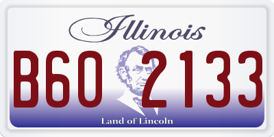 IL license plate B602133