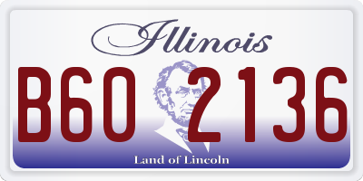 IL license plate B602136