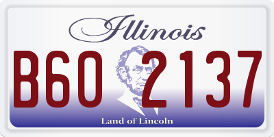 IL license plate B602137