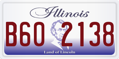 IL license plate B602138