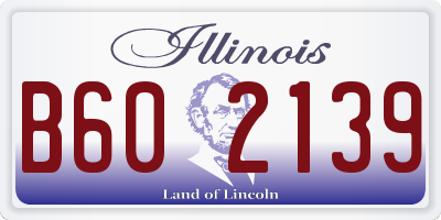 IL license plate B602139