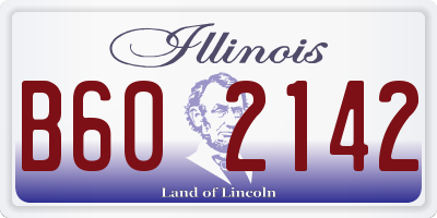 IL license plate B602142