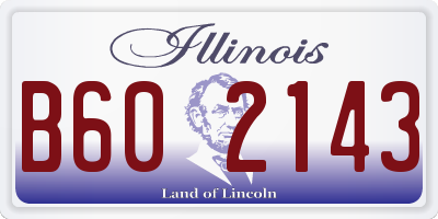IL license plate B602143