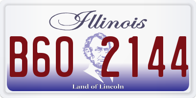 IL license plate B602144