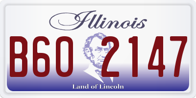 IL license plate B602147