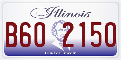IL license plate B602150