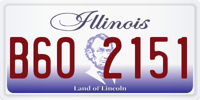 IL license plate B602151