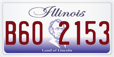 IL license plate B602153