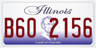 IL license plate B602156