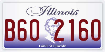 IL license plate B602160
