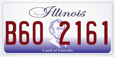 IL license plate B602161