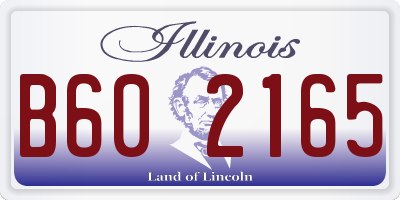 IL license plate B602165