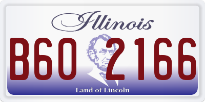 IL license plate B602166