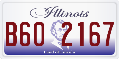 IL license plate B602167