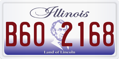 IL license plate B602168