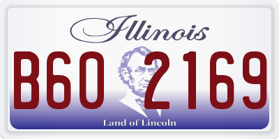 IL license plate B602169