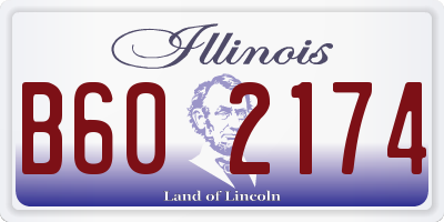 IL license plate B602174