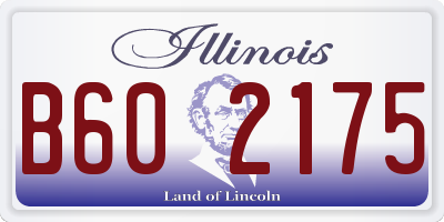 IL license plate B602175