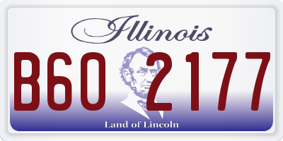 IL license plate B602177