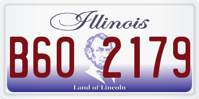 IL license plate B602179