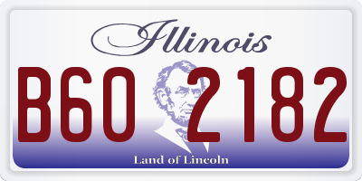 IL license plate B602182