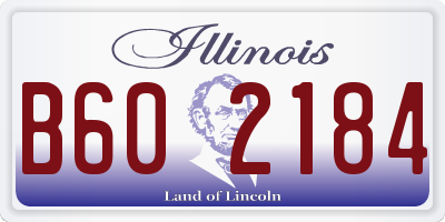IL license plate B602184