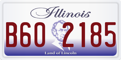 IL license plate B602185
