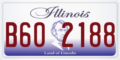 IL license plate B602188