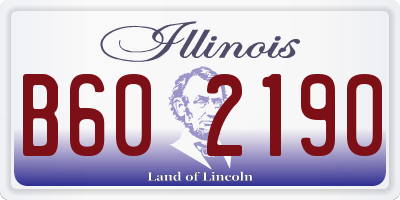 IL license plate B602190