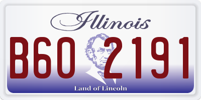 IL license plate B602191