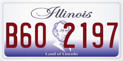 IL license plate B602197