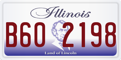 IL license plate B602198