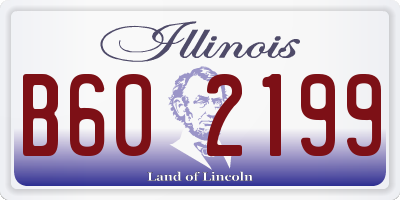 IL license plate B602199