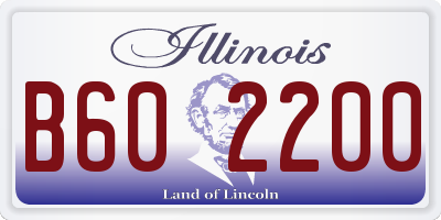 IL license plate B602200