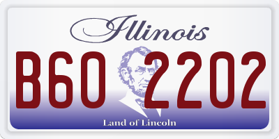 IL license plate B602202