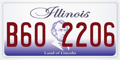 IL license plate B602206