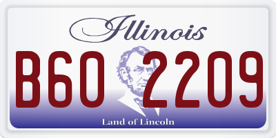 IL license plate B602209