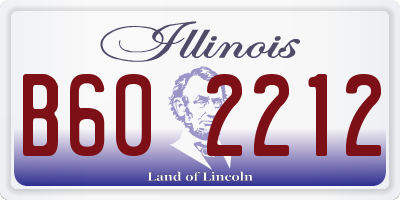 IL license plate B602212