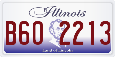 IL license plate B602213