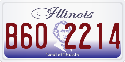 IL license plate B602214