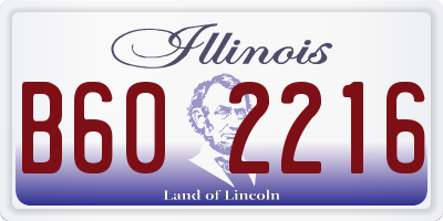 IL license plate B602216