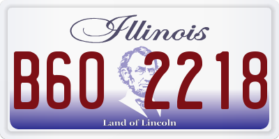 IL license plate B602218