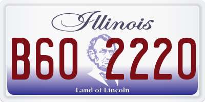 IL license plate B602220