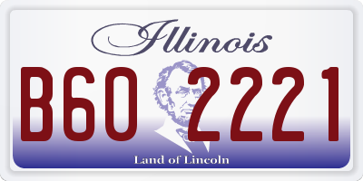 IL license plate B602221