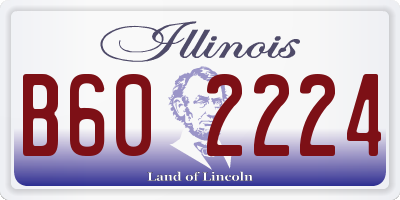 IL license plate B602224